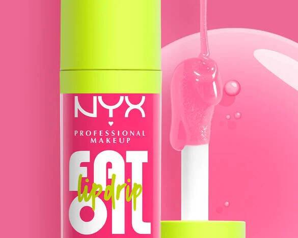 NYX Professional Makeup Fat Oil Lip Drip in shade [shade] on a light pink background matching the product swatch color.