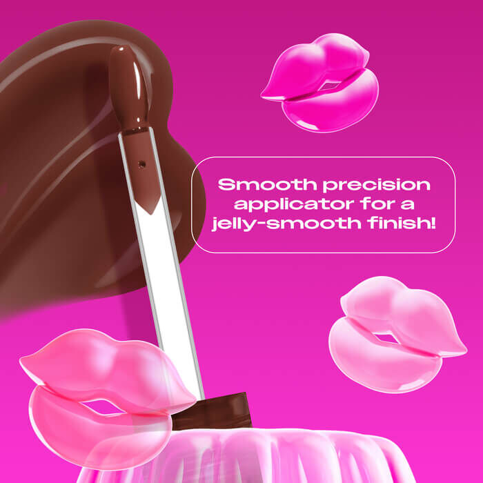 Jelly Job applicator close up highlighting the new spatula applicator for a jelly-smooth finish
