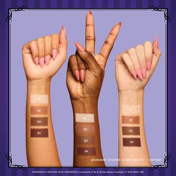 Wednesday Stained Glass Contour Palette Armswatch