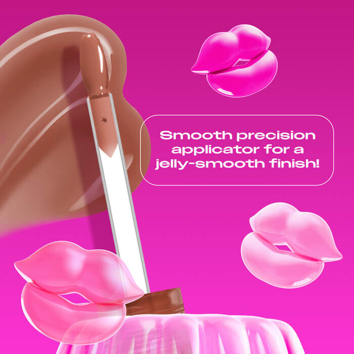 Jelly Job applicator close up highlighting the new spatula applicator for a jelly-smooth finish