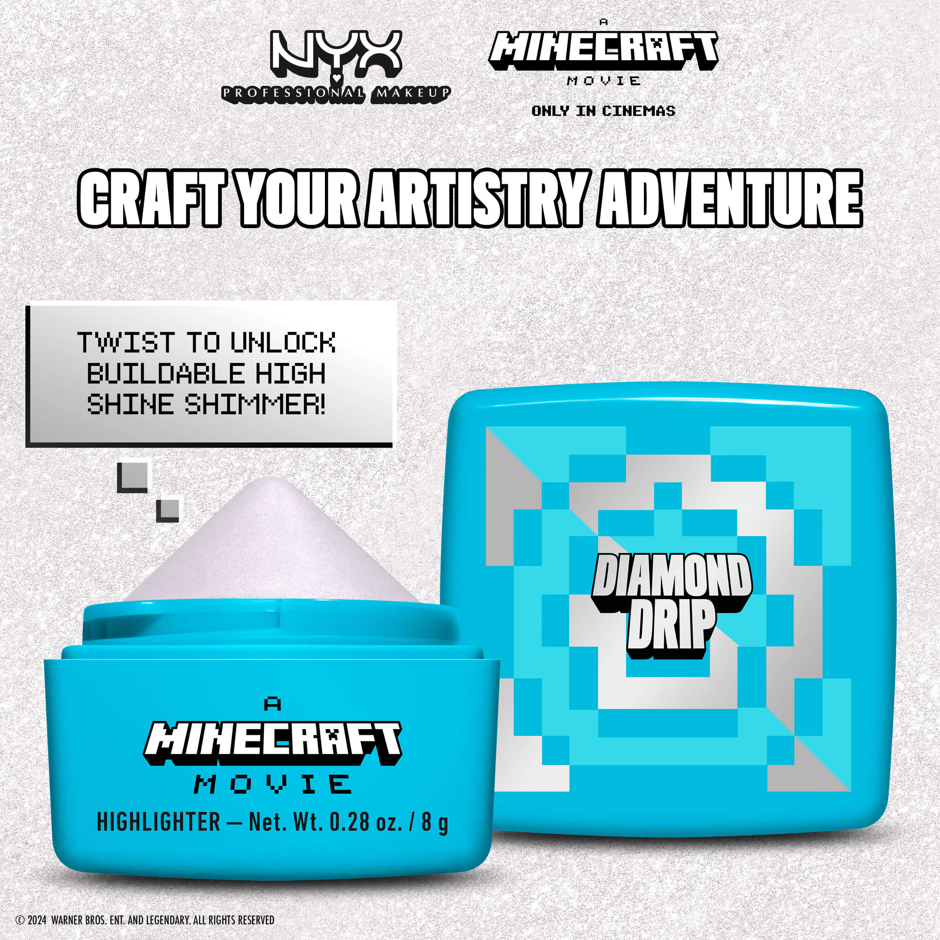 A MINECRAFT MOVIE Rare Highlight Balms