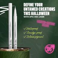 NYX Professional Makeup Party Animals Epic Ink Liner in Phantom Lines displayed upright, highlighting waterproof, smudge-proof and intensely pigmented wear.