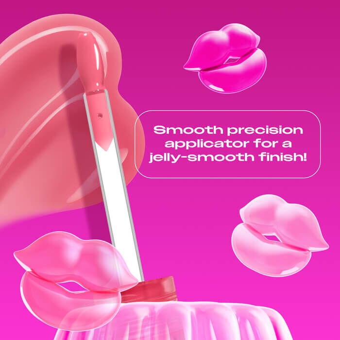 Jelly Job applicator close up highlighting the new spatula applicator for a jelly-smooth finish