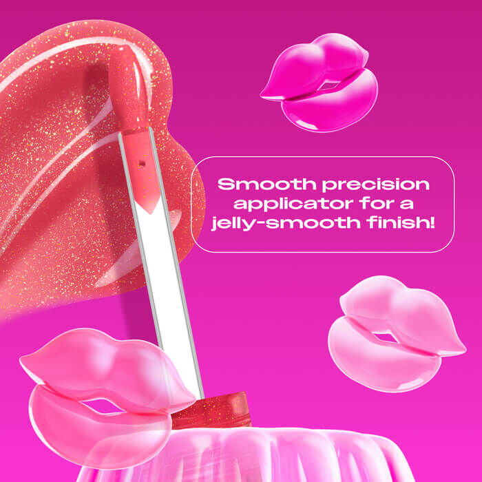Jelly Job applicator close up highlighting the new spatula applicator for a jelly-smooth finish