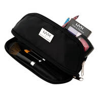 Petite trousse de Maquillage noire a double zip