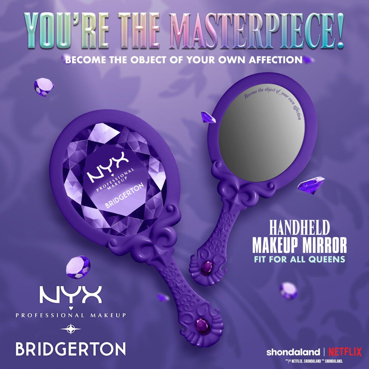 Bridgerton Royal Reflections Handheld Mirror